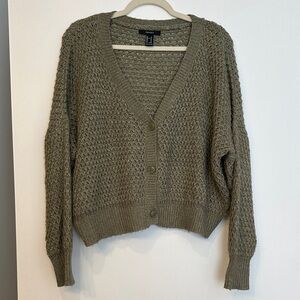 Forever 21 Light Green Cardigan